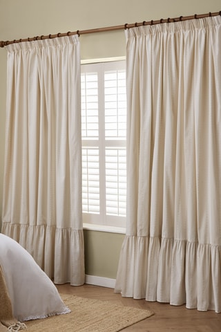 2 cortinas Birdie - Beige - 117 x 137 cm