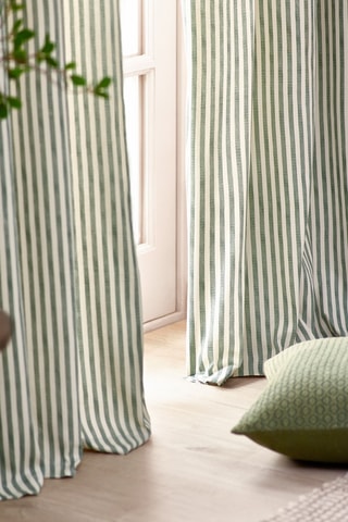 2 cortinas Hebden - Verde - 117 x 137 cm