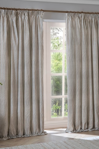 2 cortinas Hebden - Topo - 117 x 137 cm