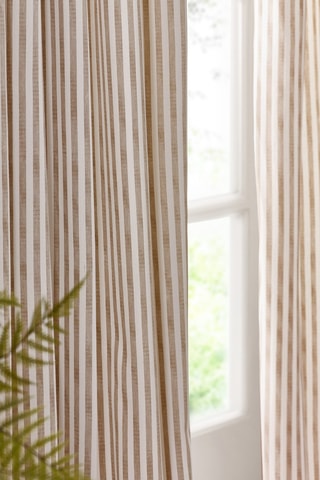 2 cortinas Hebden - Beige - 117 x 137 cm