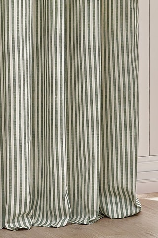 2 cortinas opacas Hebden - Verde - 117 x 137 cm