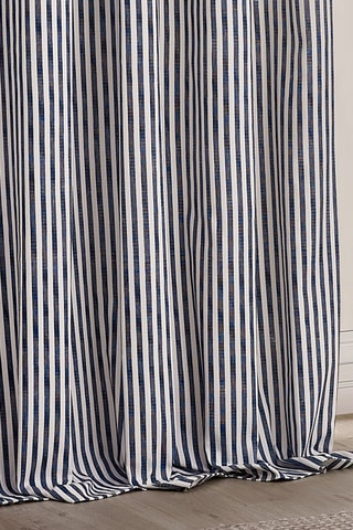 2 cortinas opacas Hebden - Azul ­- 117 x 137 cm