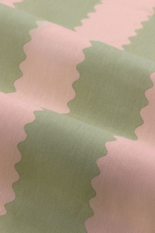 2 cortinas - Rosa y verde - 168 x 183 cm