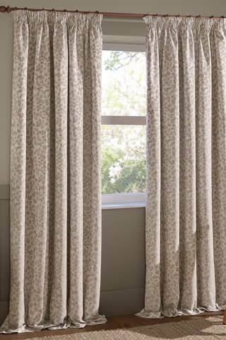 2 cortinas Grace - Beige - 168 x 183 cm