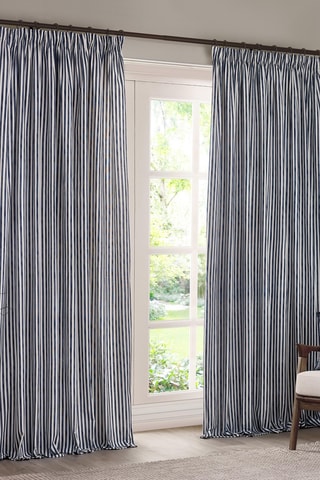 2 cortinas Hebden - Azul ­- 168 x 229 cm