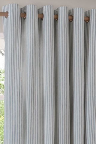2 cortinas opacas Hebden - Azul ­- 168 x 183 cm