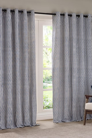 2 cortinas opacas Hebden - Azul marino - 168 x 183 cm