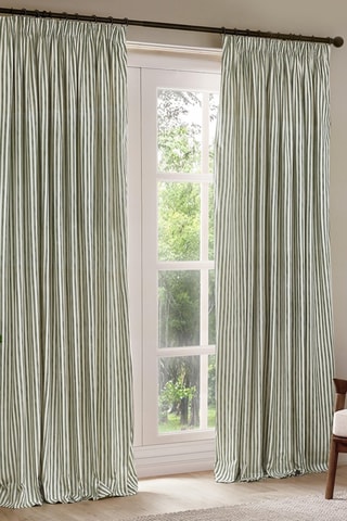 2 cortinas opacas Hebden - Verde - 168 x 229 cm
