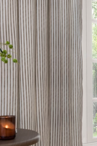 2 cortinas opacas Hebden - Topo - 168 x 229 cm