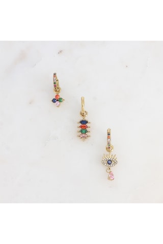 3 criollas - Dorado y multicolor