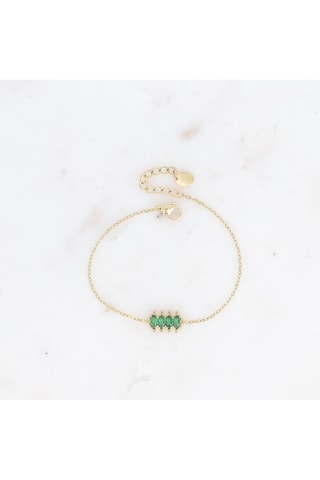 Pulsera - Dorado y verde