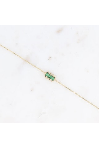 Pulsera - Dorado y verde