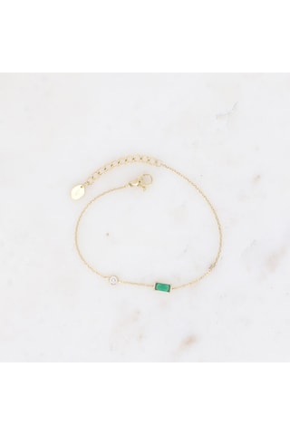 Pulsera - Dorado y verde