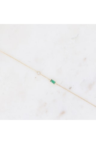 Pulsera - Dorado y verde