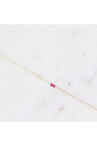 Pulsera - Dorado y fucsia