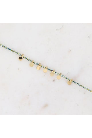 Pulsera - Verde y dorado