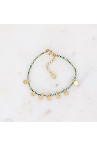 Pulsera - Verde y dorado