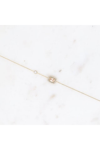 Pulsera - Dorado y blanco