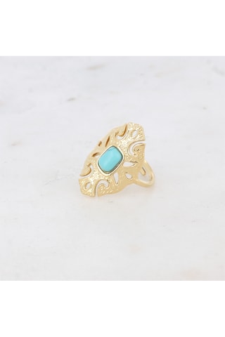 Anillo Sélina - Howlita azul