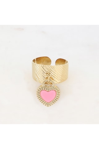 Anillo - Dorado y rosa