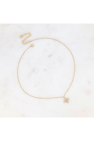 Collar - Dorado y blanco