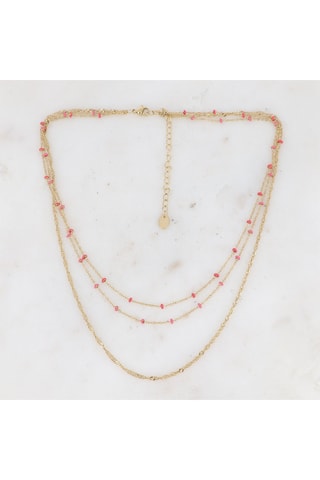 Collar Frédérique - Dorado y rosa