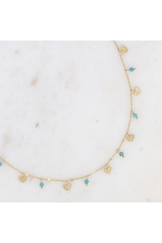 Collar - Dorado y azul