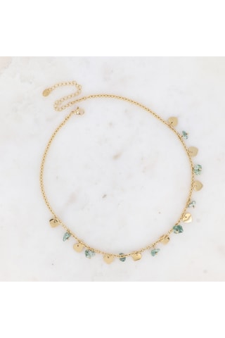 Collar - Dorado y verde