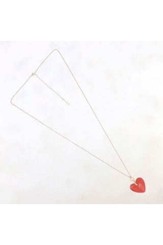 Collar Valencia - Dorado y rojo