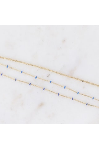 Pulsera Frédérique - Dorado y azul