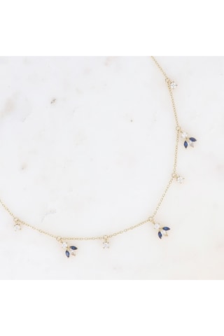 Collar Katarina - Dorado y azul