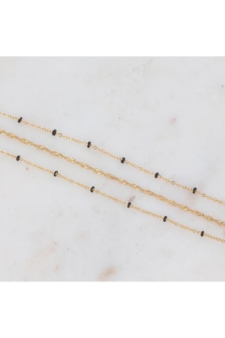 Pulsera Frédérique - Dorado y negro
