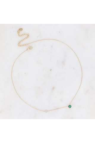 Collar - Dorado y verde