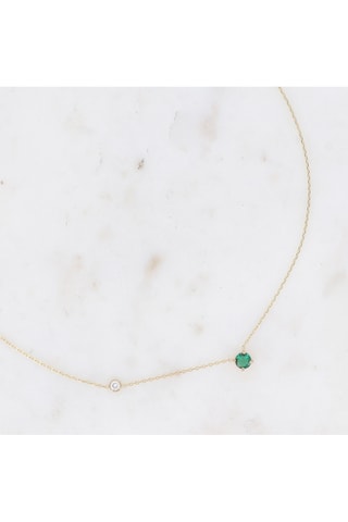 Collar - Dorado y verde