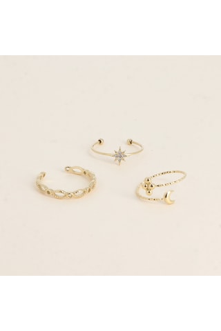 3 anillos - Dorado
