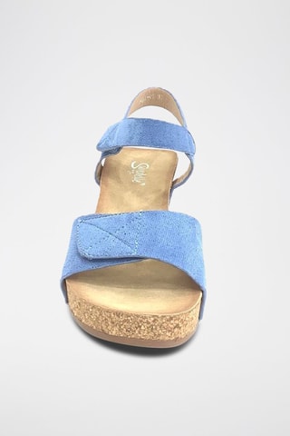 Sandalias de cuña - Azul