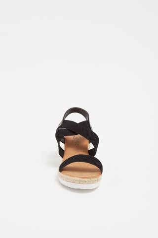 Sandalias de cuña - Negro