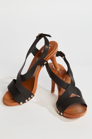 Sandalias de tacón - Negro