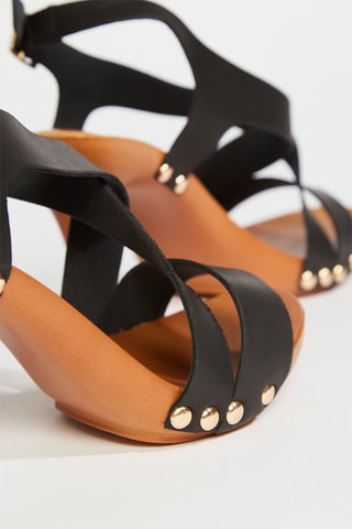 Sandalias de tacón - Negro