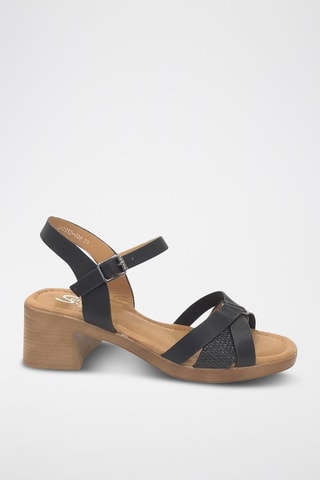 Sandalias de tacón - Negro