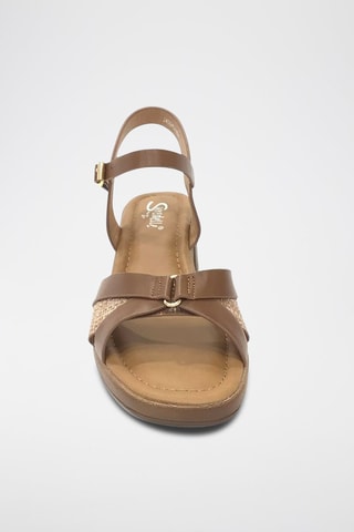 Sandalias de tacón - Marrón