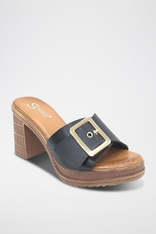 Sandalias de tacón - Negro