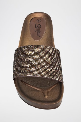 Sandalias de cuña - Marrón