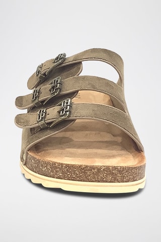 Sandalias de cuña - Topo