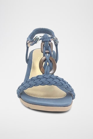 Sandalias de cuña - Azul