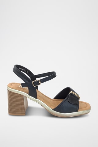 Sandalias de cuña - Negro