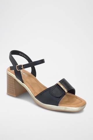 Sandalias de cuña - Negro