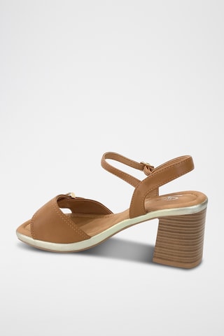 Sandalias de cuña - Camel