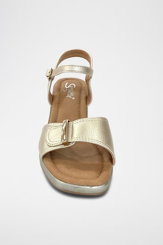 Sandalias de cuña - Dorado