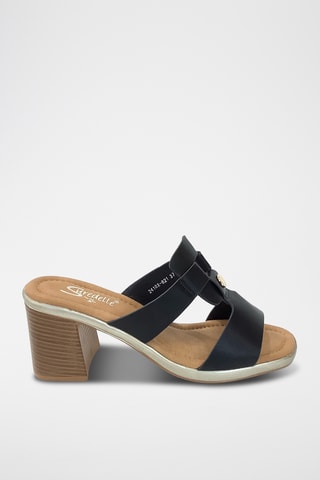 Sandalias de tacón - Negro